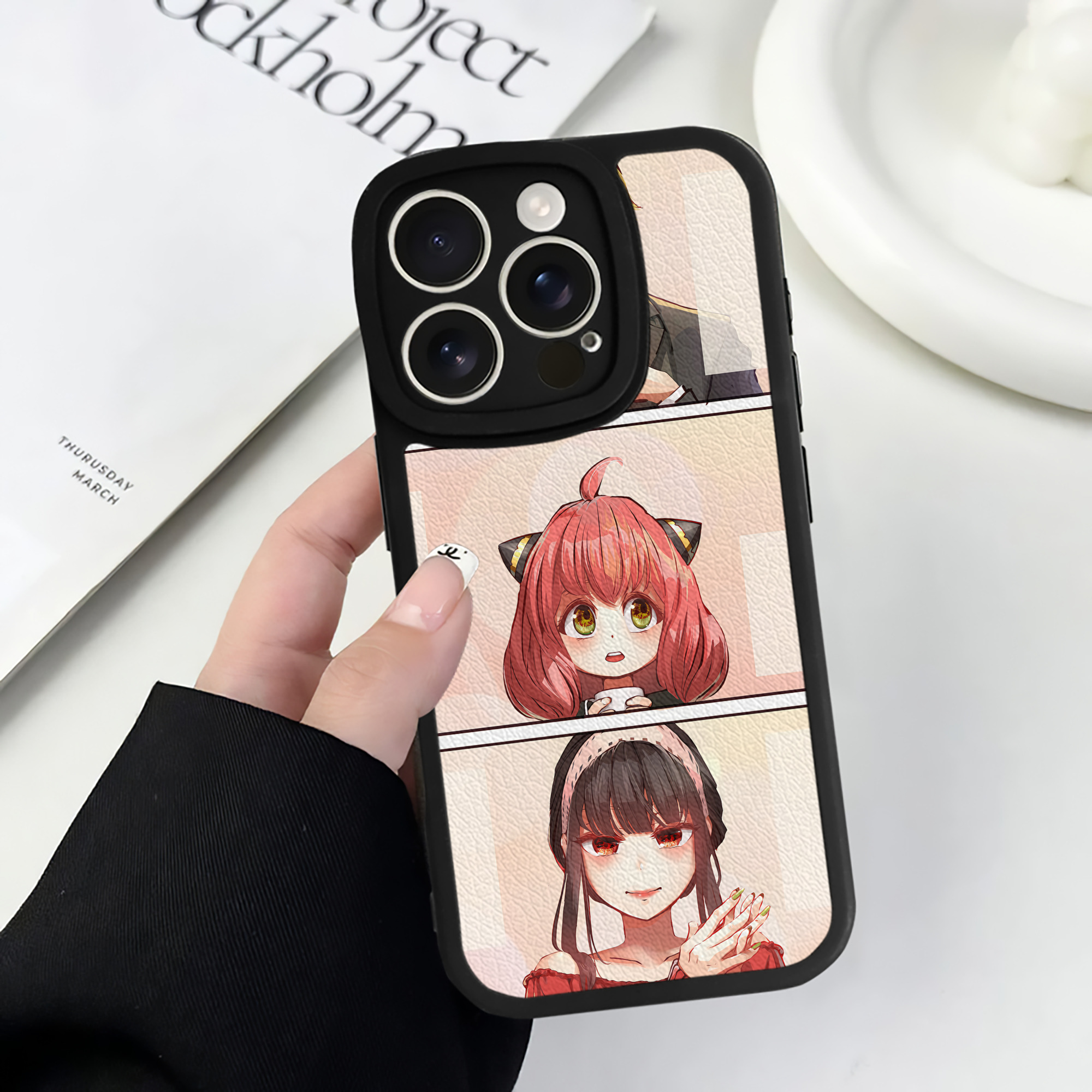 （画像用） SPY×FAMILY间谍家家酒 【iPhone 16シリーズ対応】シリコンスマホケース（レザー調） 材質：シリコン